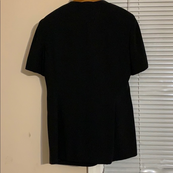 Black short sleeve v-neck tunic size 10 - Picture 6 of 8